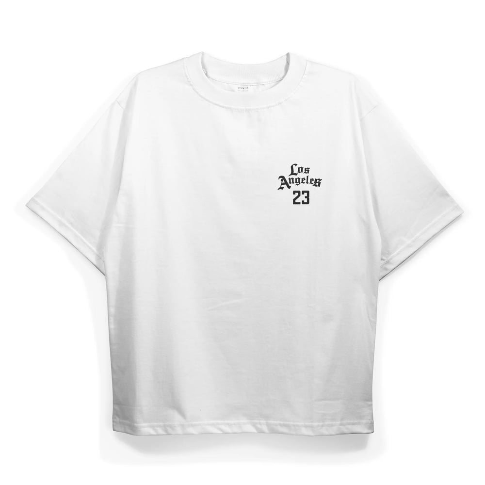 T2028 LA23 Baskılı Oversize Tshirt