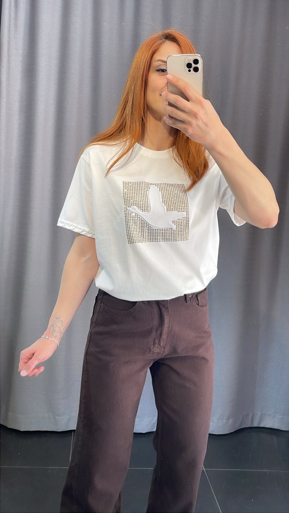 3 Boyutlu Taşlı Tshirt