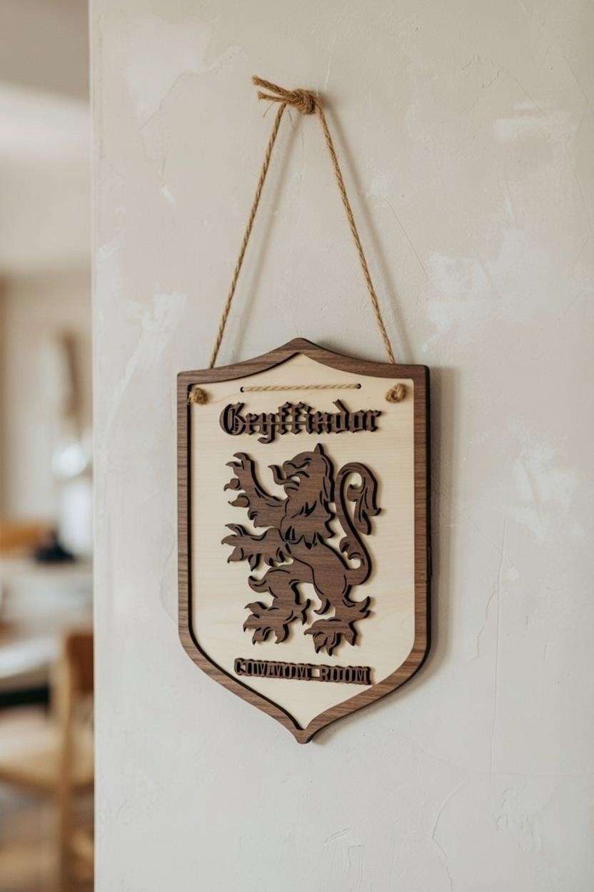 Wizarding World Harry Potter 3d Wall Sign Gryffindor