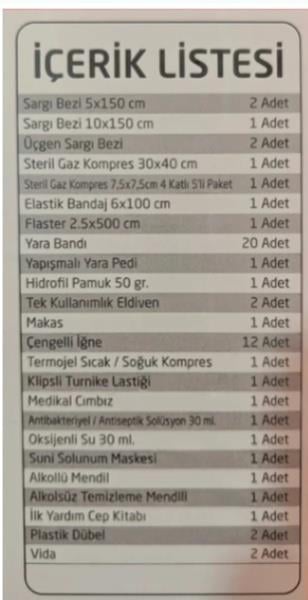 İlk Yardım Çantası