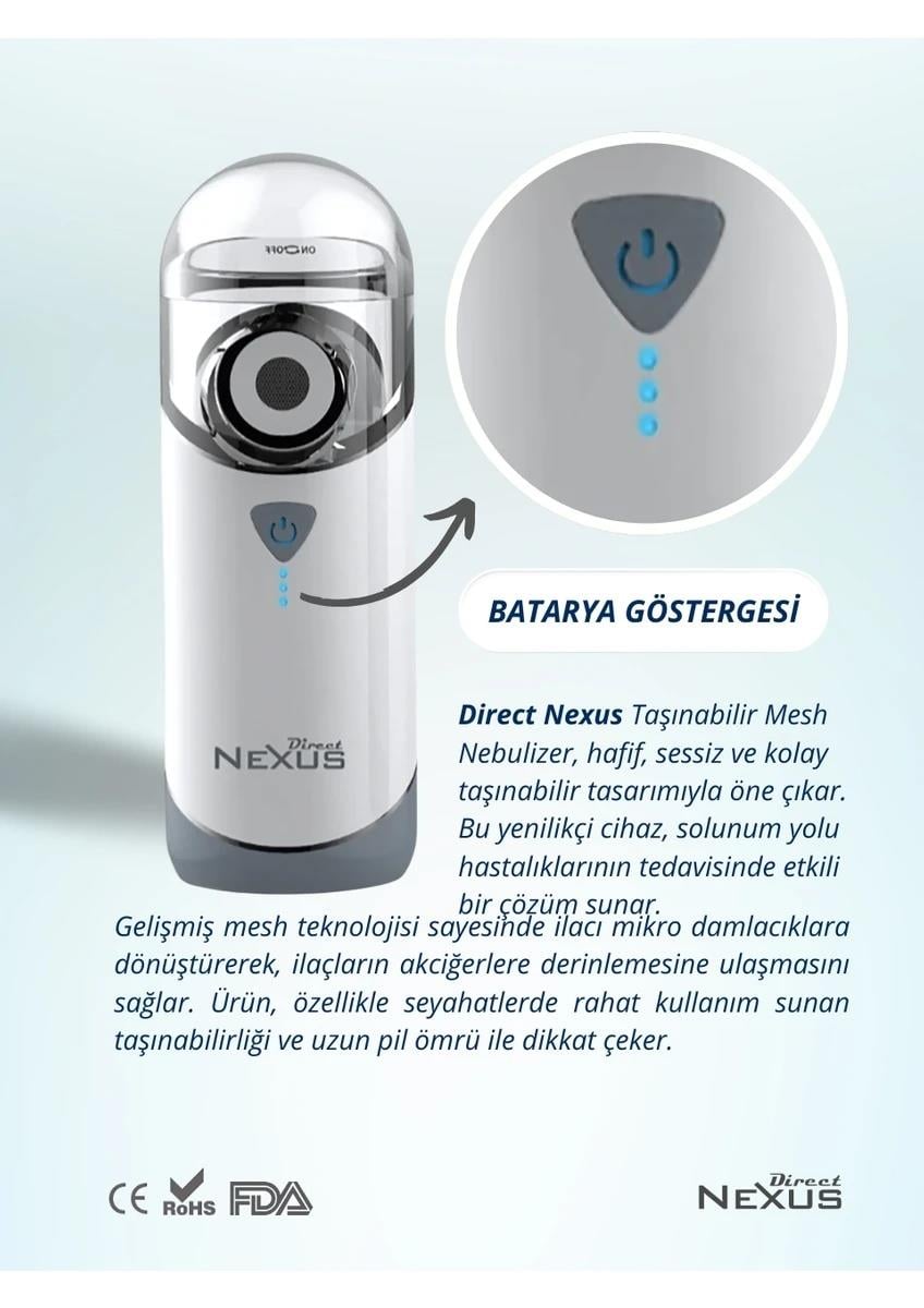 Mesh Şarjlı Nebulizatör