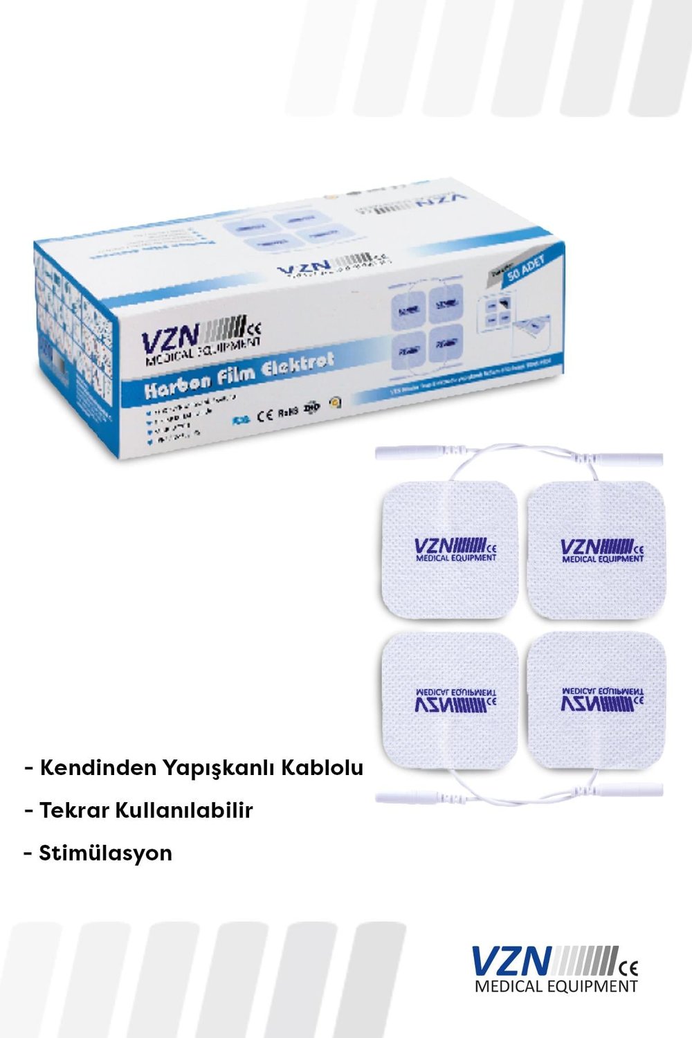 Tens Pedi Kablolu 4lü