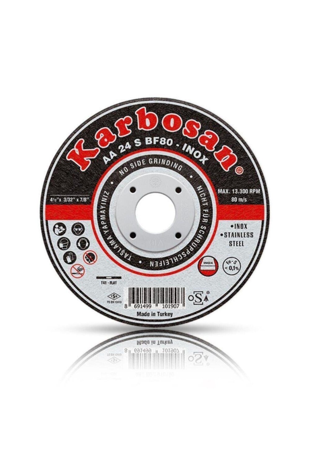 125 X 1 Paslanmaz Çelik Inox Kesme Diski 25 Adet