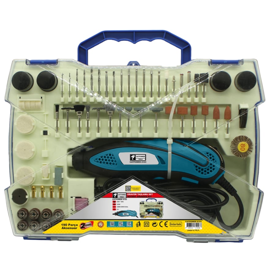 Catpower Cat8103 Gravür Taşlama  135W Set 190 Parça