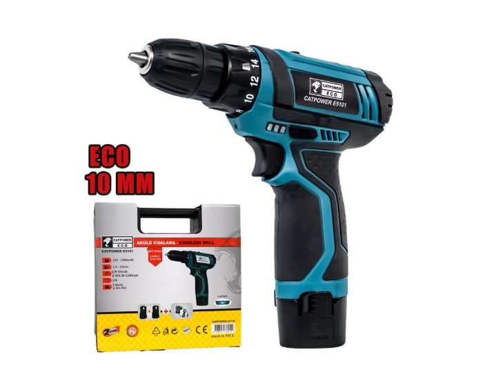 Catpower E5101 Akülü Vidalama  12V Lİ-İON 1.3 Ah