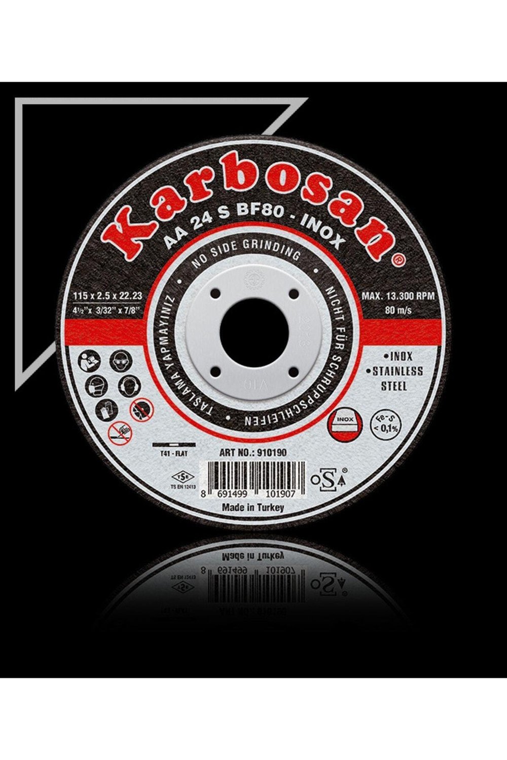 Karbosan Inox Ince Kesme Taşı 115*1*22 25 Adet