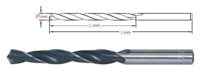 MAİER 12.0MM DIN338 HSS SİYAH BEYAZ MATKAP UCU 