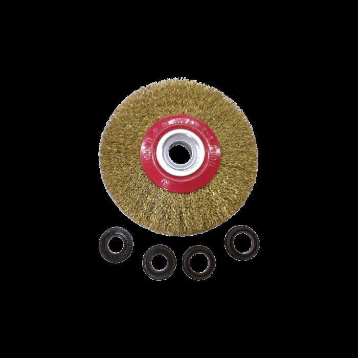 TOWER 150 mm Saçaklı Daire Tel Fırça T9231150