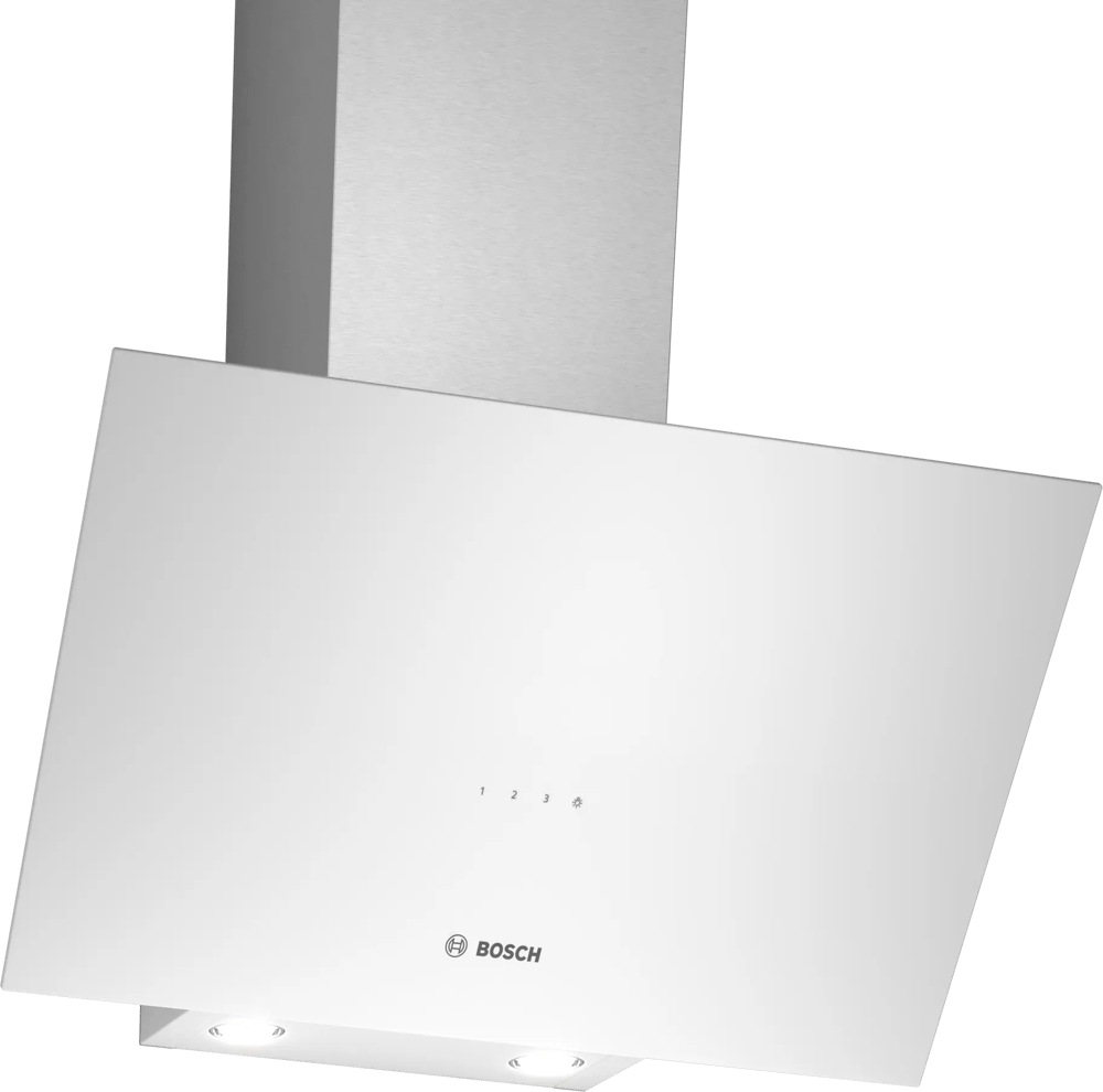 Bosch DWK64PJ20T Serie 2 60 CM Beyaz Cam Yüzey Duvar Tipi Davlumbaz