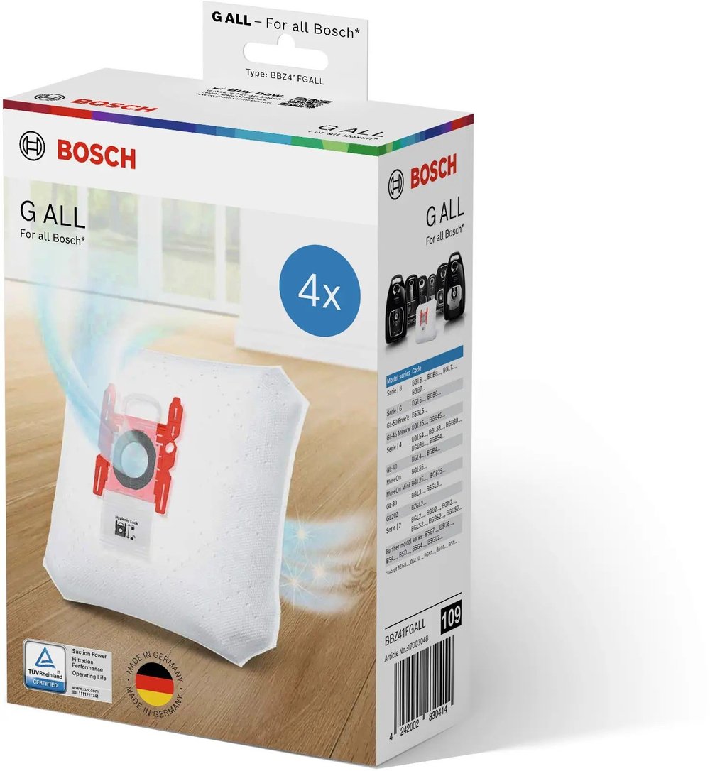 Bosch Type G ALL BBZ41FGALL 4 Adet Toz Torbası