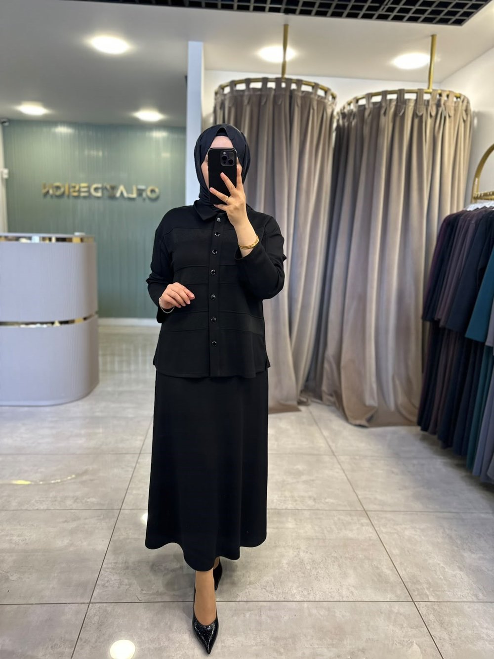 Defrina Simli Şerit Dty. Takım Siyah 61194