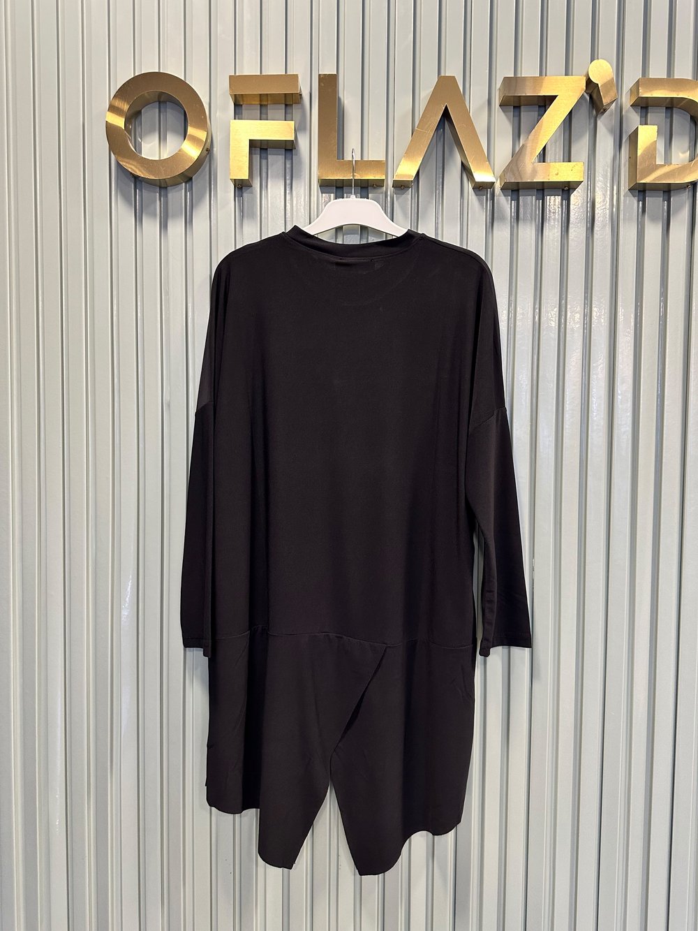 Efraze Asimetrik Sandy Tunik Siyah 539