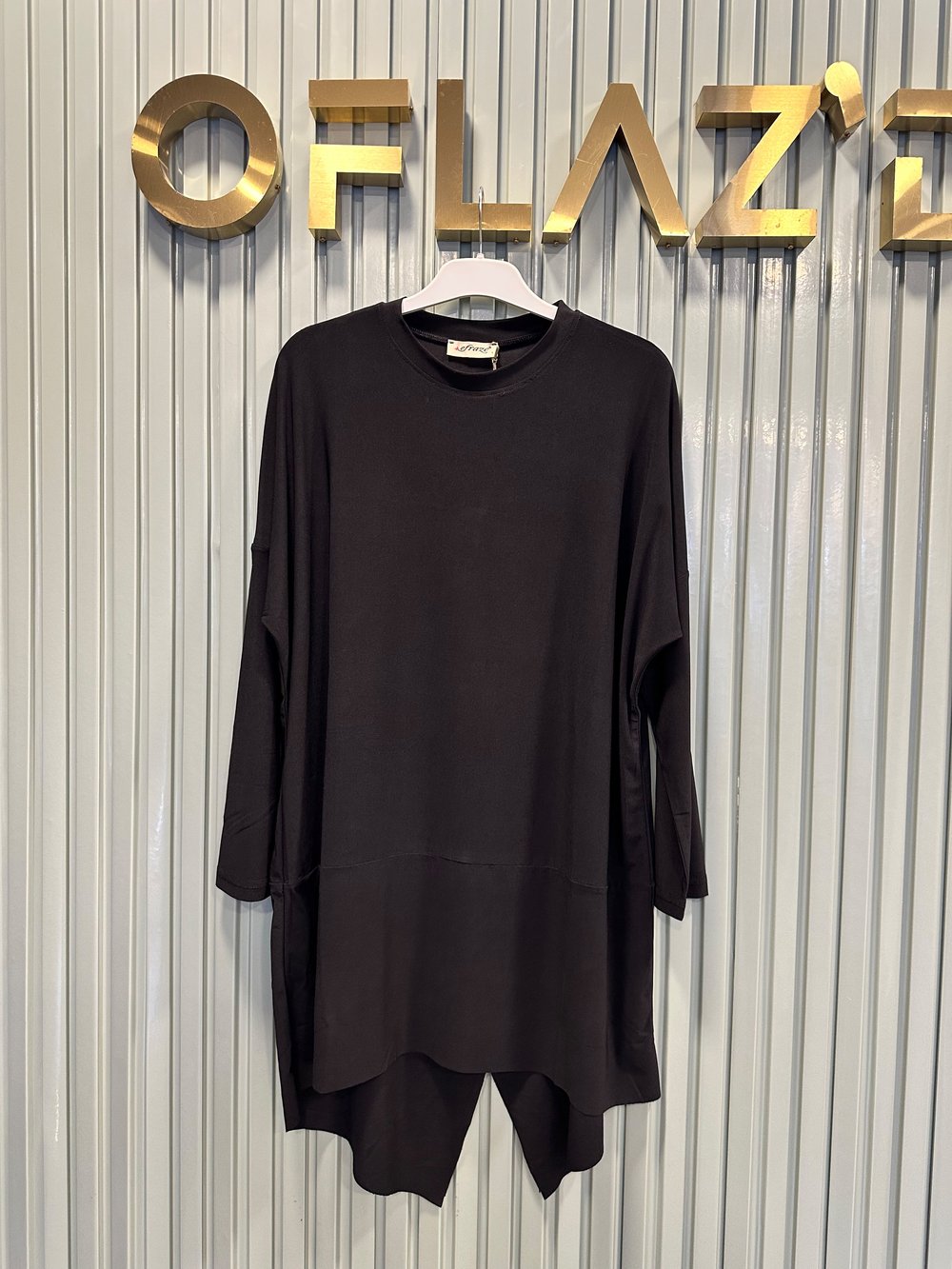 Efraze Asimetrik Sandy Tunik Siyah 539