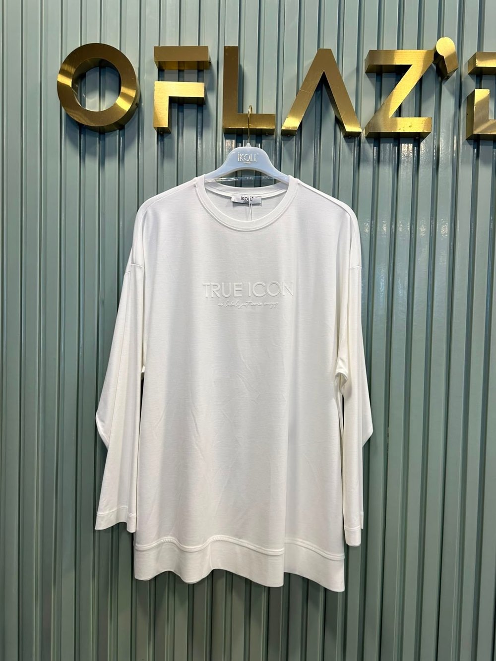 İkoll Baskılı  Basic Sweat T- Shirt Ekru 37523