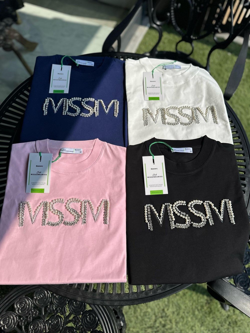 Missemramiss Mssm Taşlı Tshirt Pembe 4741 
