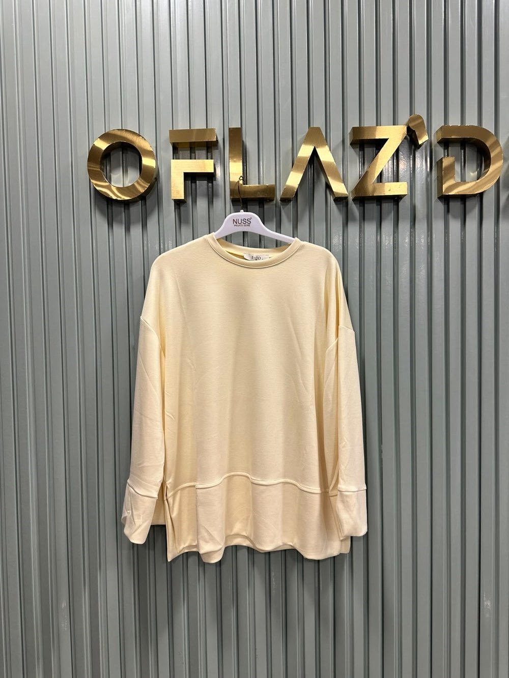 Oysho Basic Sweat Sarı 5024