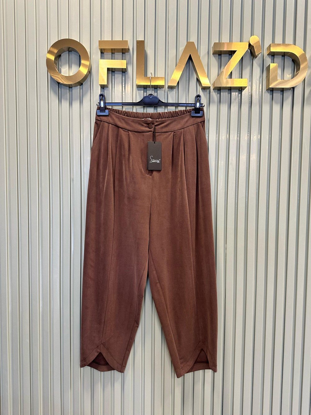Sentez Bellis V Paça Pantolon Kahverengi 5591 