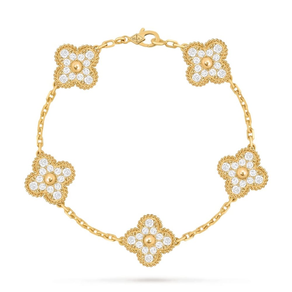 Cleef Bilezik Taşlı Gold