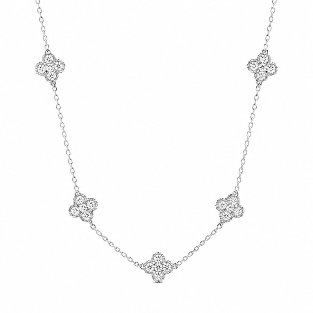 Clover Kolye Silver