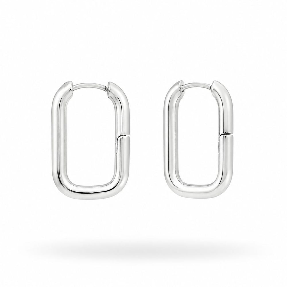 Ellipse Küpe Silver