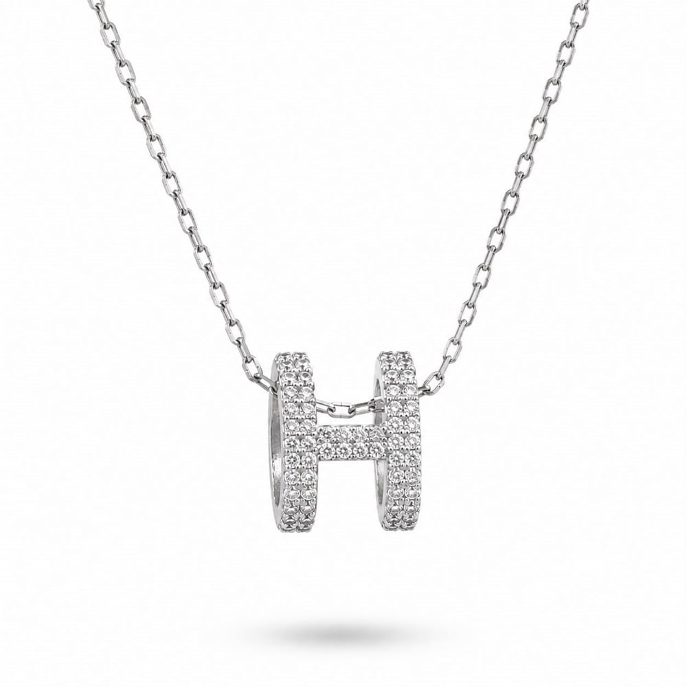H Kolye Silver