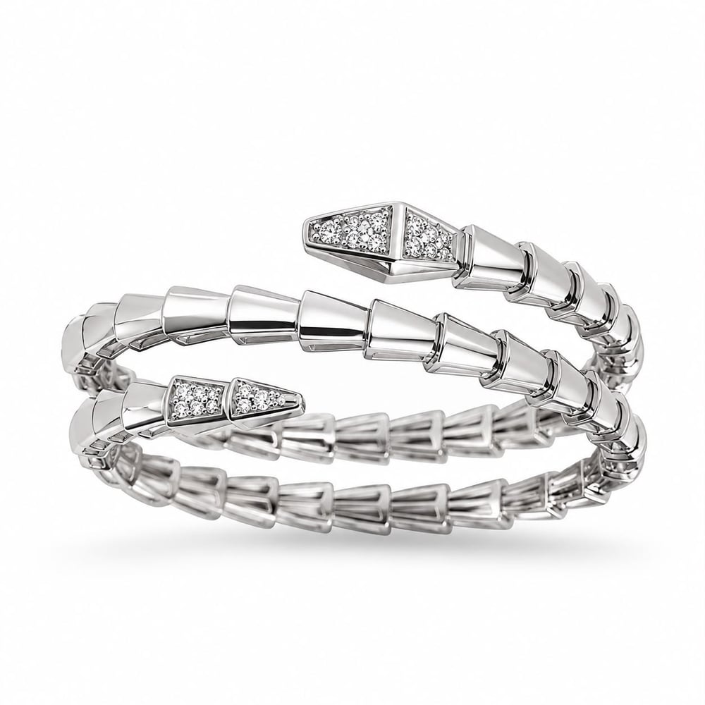 Serpenti Bilezik Silver