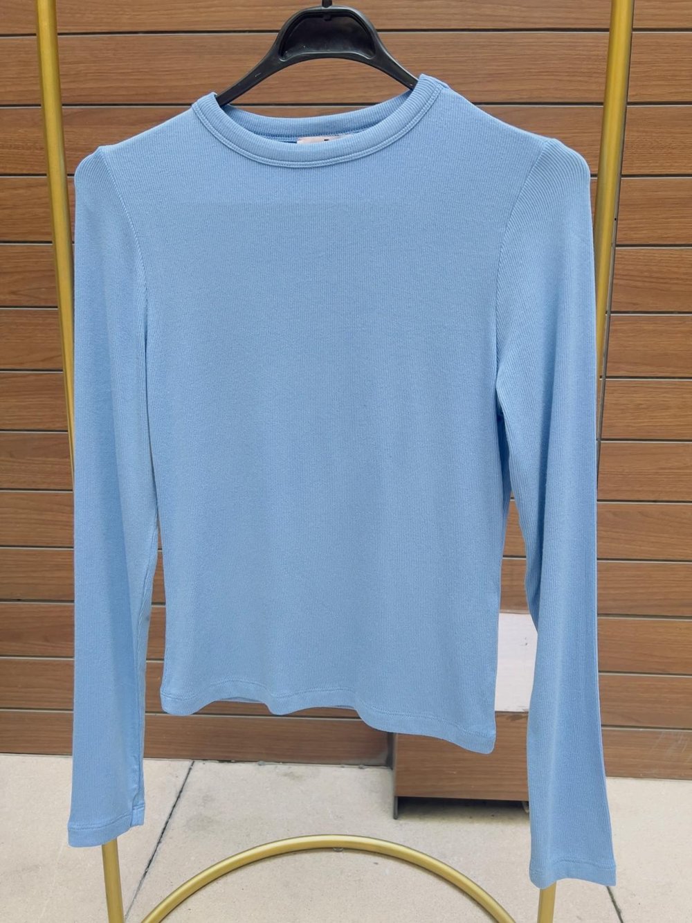 Bisiklet Yaka Hamur Body (Mavi)