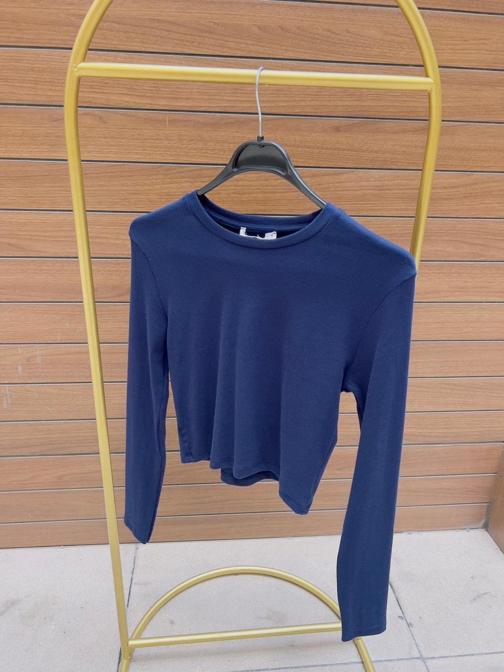 Bisiklet Yaka Uzun Kol Basic Body( lacivert) 