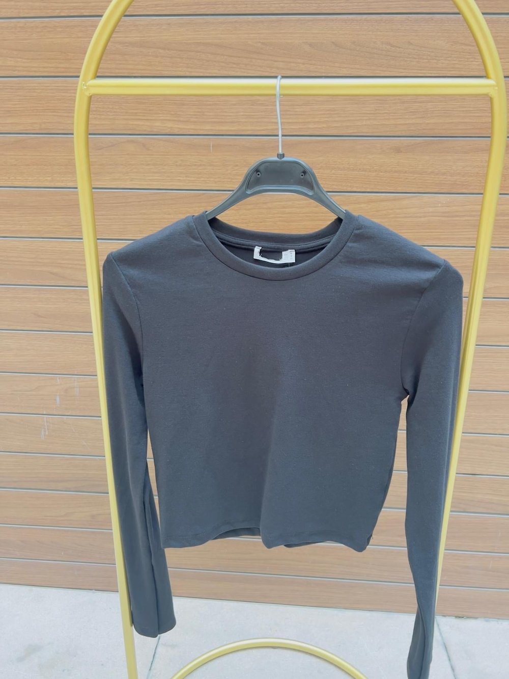 Bisiklet Yaka Uzun Kol Basic Body( yağ yeşili) 