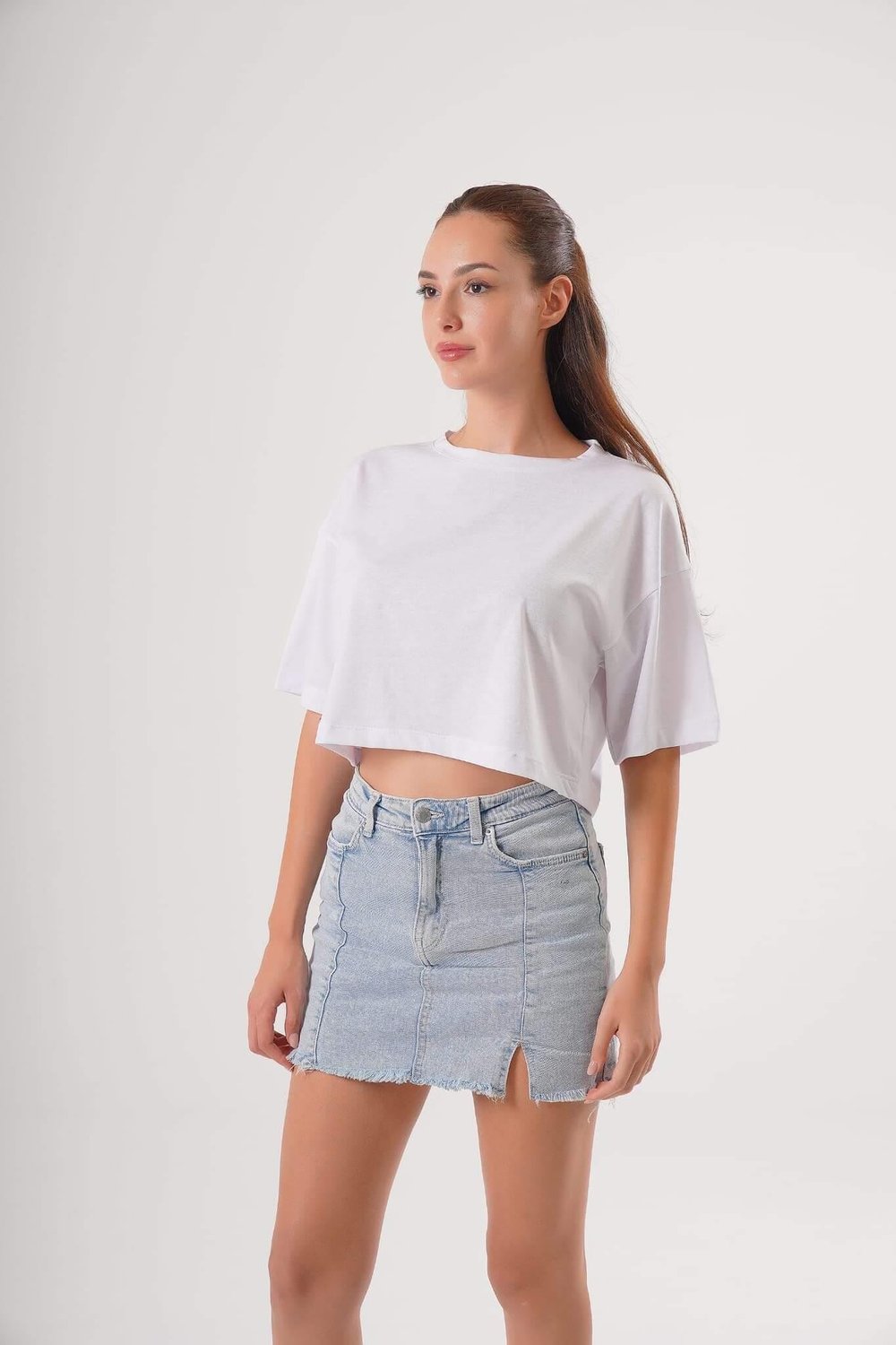 Bisiklet Yaka Özel Seri Kısa Tshirt