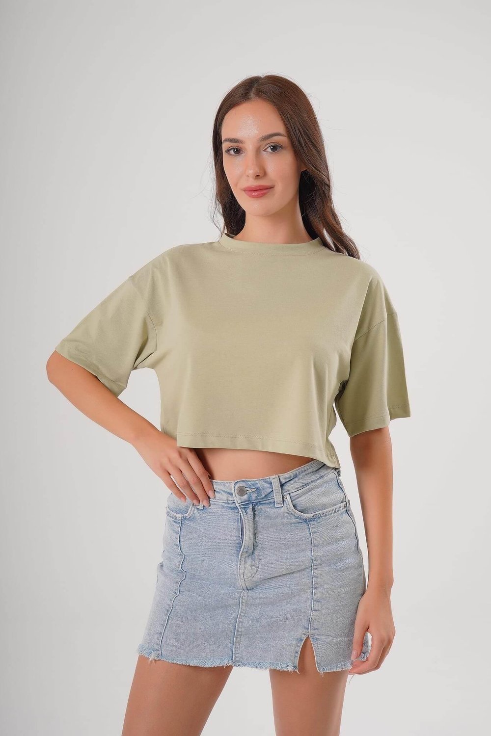 Bisiklet Yaka Özel Seri Kısa Tshirt