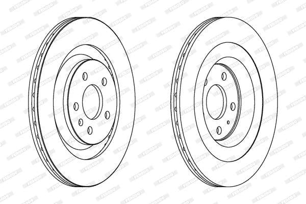 DDF-1667C  8K0615601C Arka Fren Diski (PAKET) A4 A5 A6 2008-18