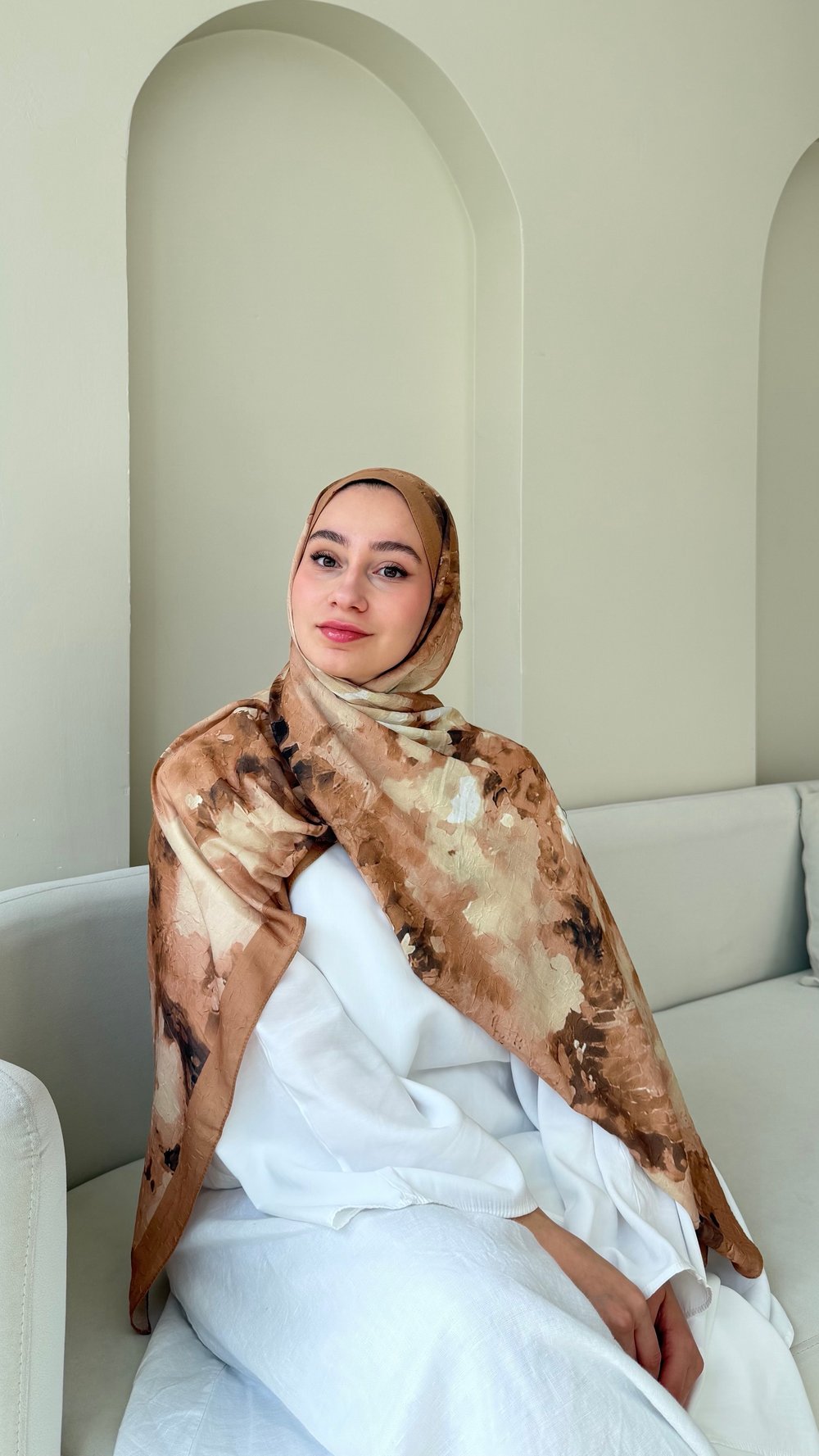 Batik Bambu Kraş Şal - Tarçın