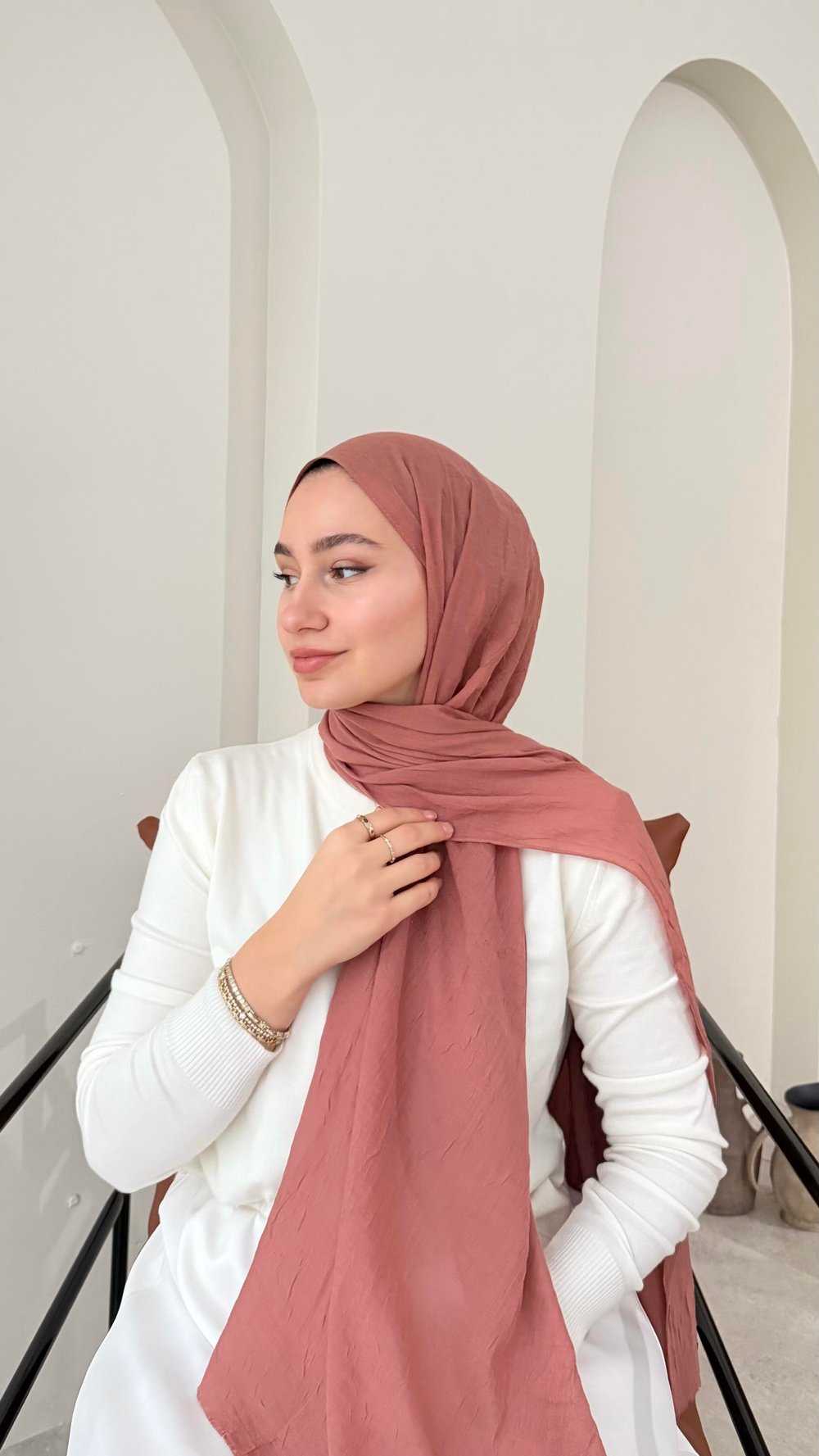 Leila Modal Pamuk Şal - Marşala