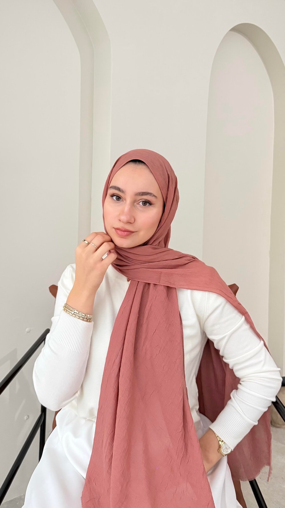 Leila Modal Pamuk Şal - Marşala