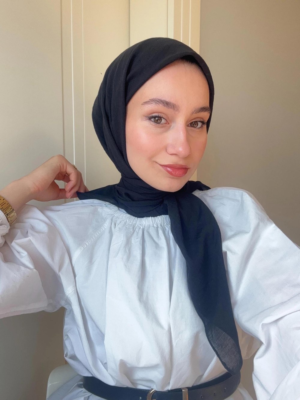 Lora Pamuk Eşarp - Siyah