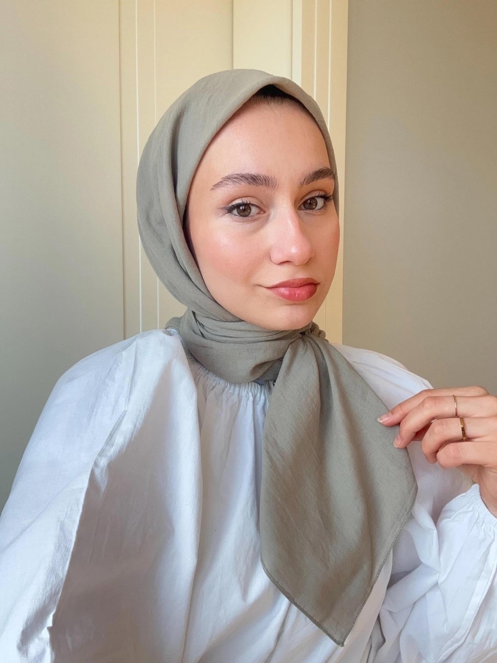 Lora Pamuk Eşarp - Vizon