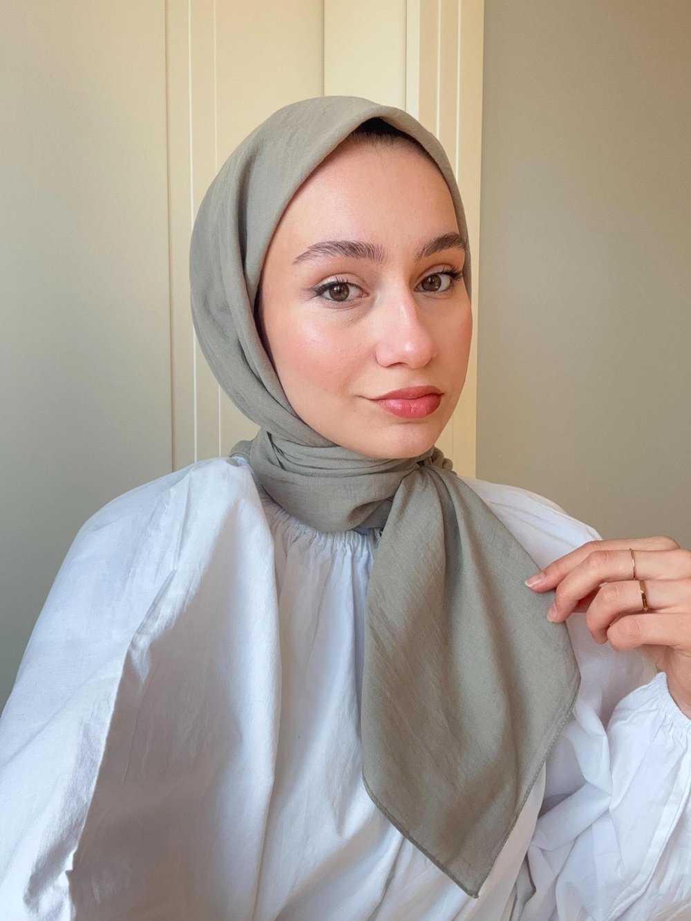 Lora Pamuk Eşarp - Vizon