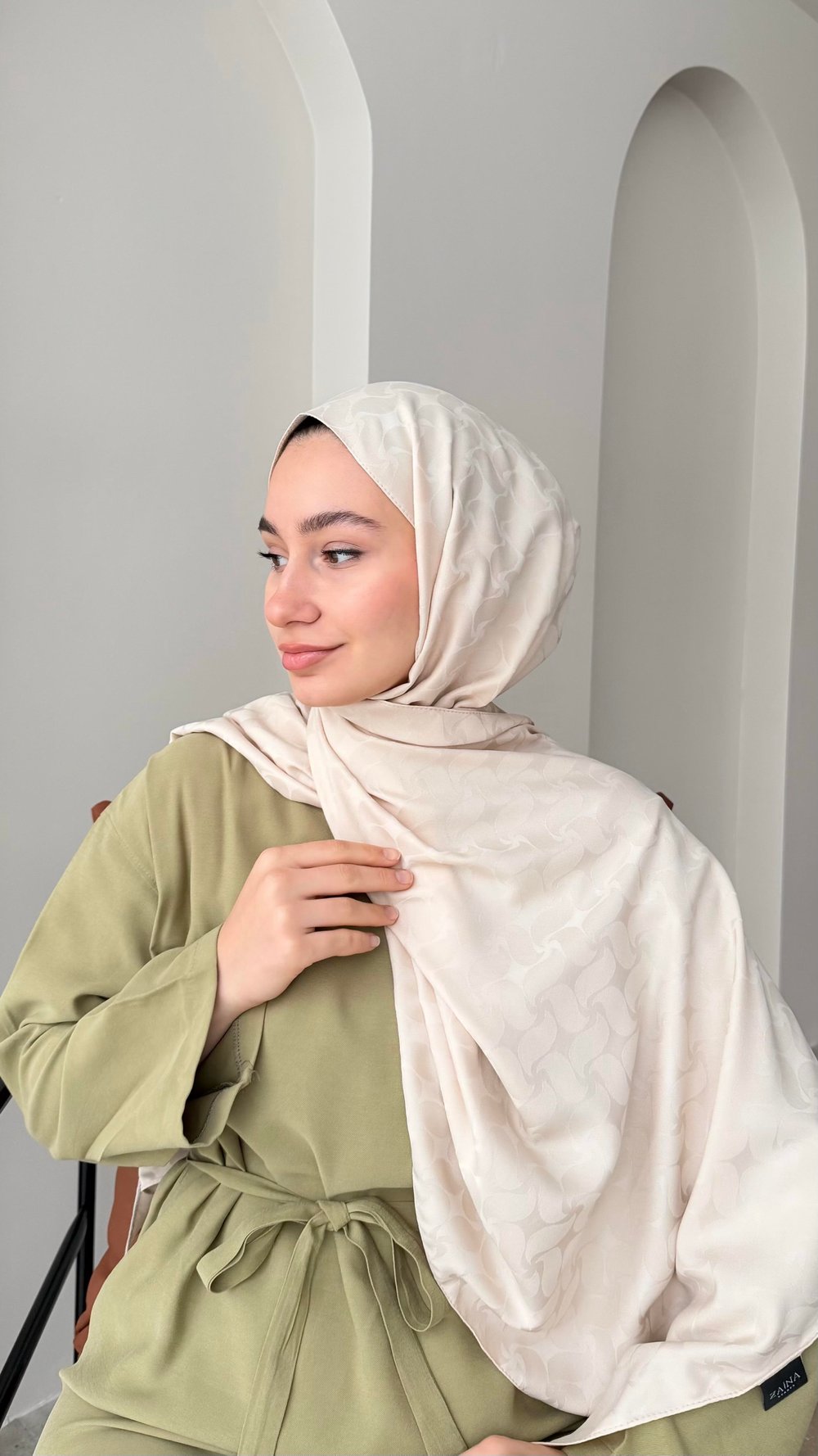 Maral İpeksi Jakar Şal - Bej