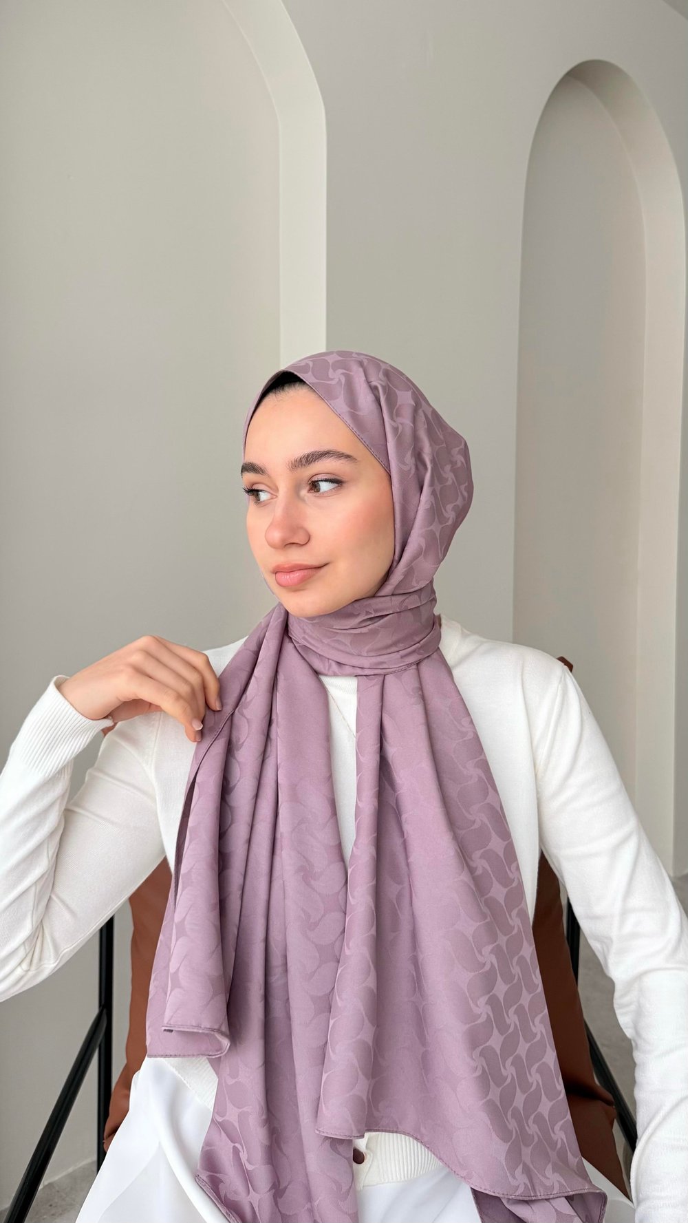 Maral İpeksi Jakar Şal - Lila