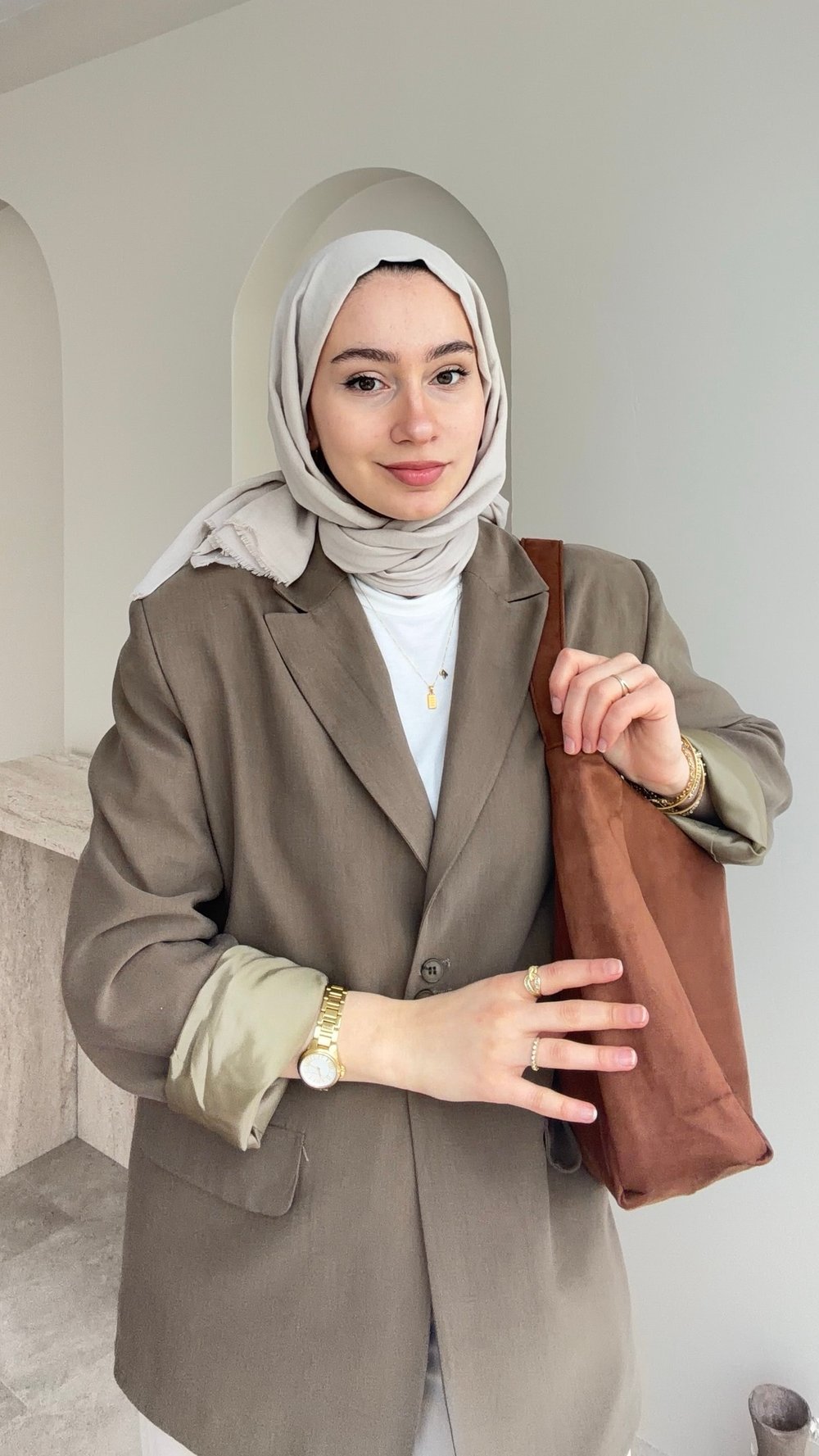 Oslo Süet Çanta - Taba