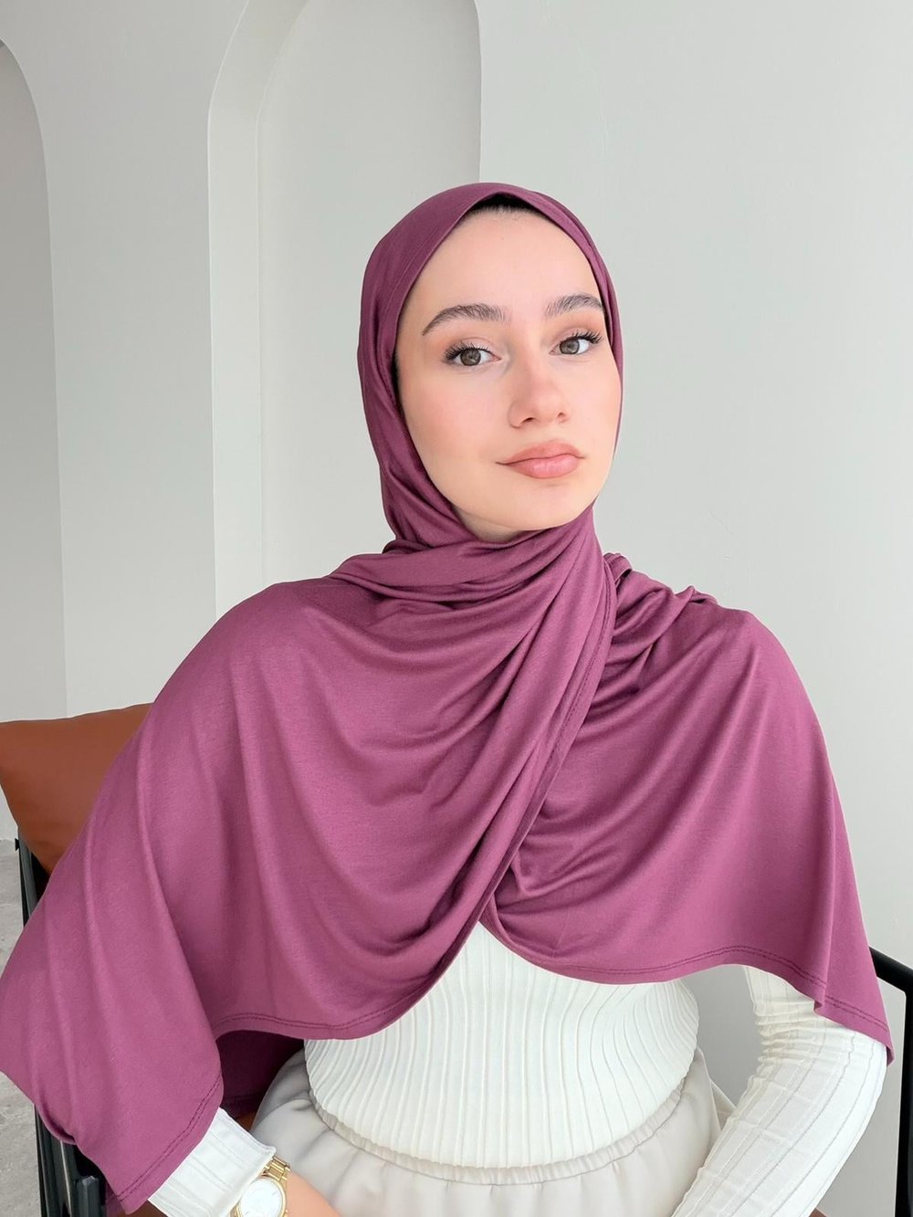 Premium Penye Şal - Gül Kurusu