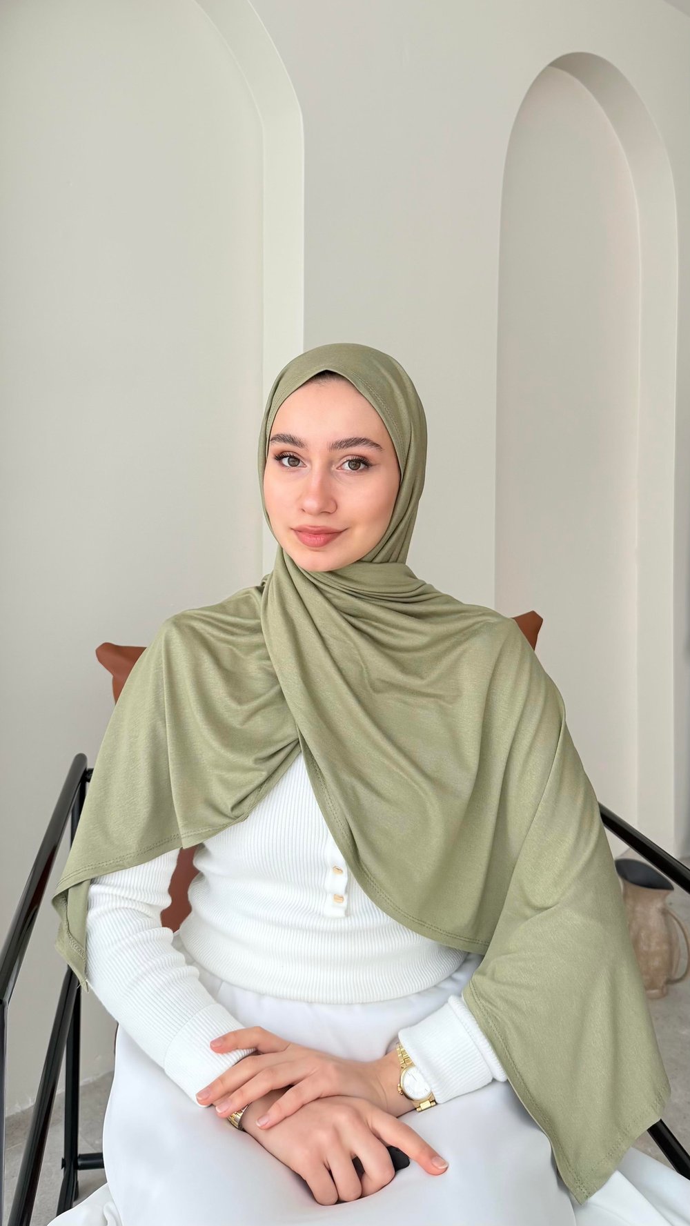 Premium Penye Şal - Soft Yeşil