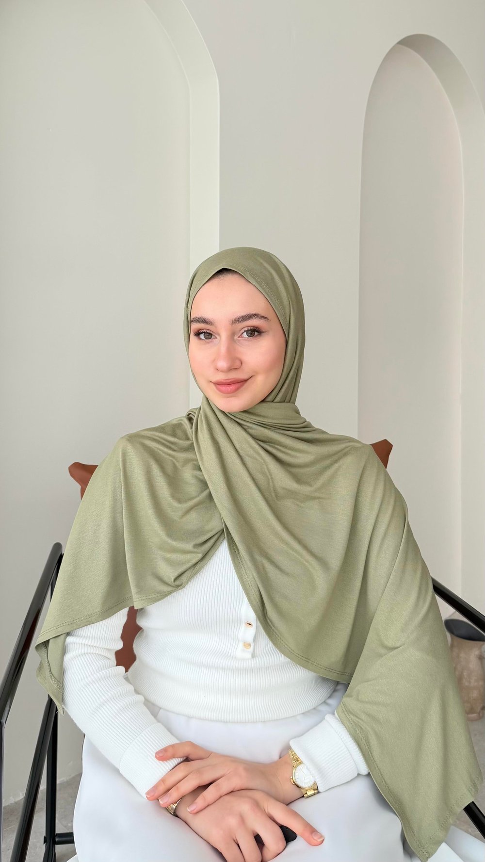Premium Penye Şal - Soft Yeşil