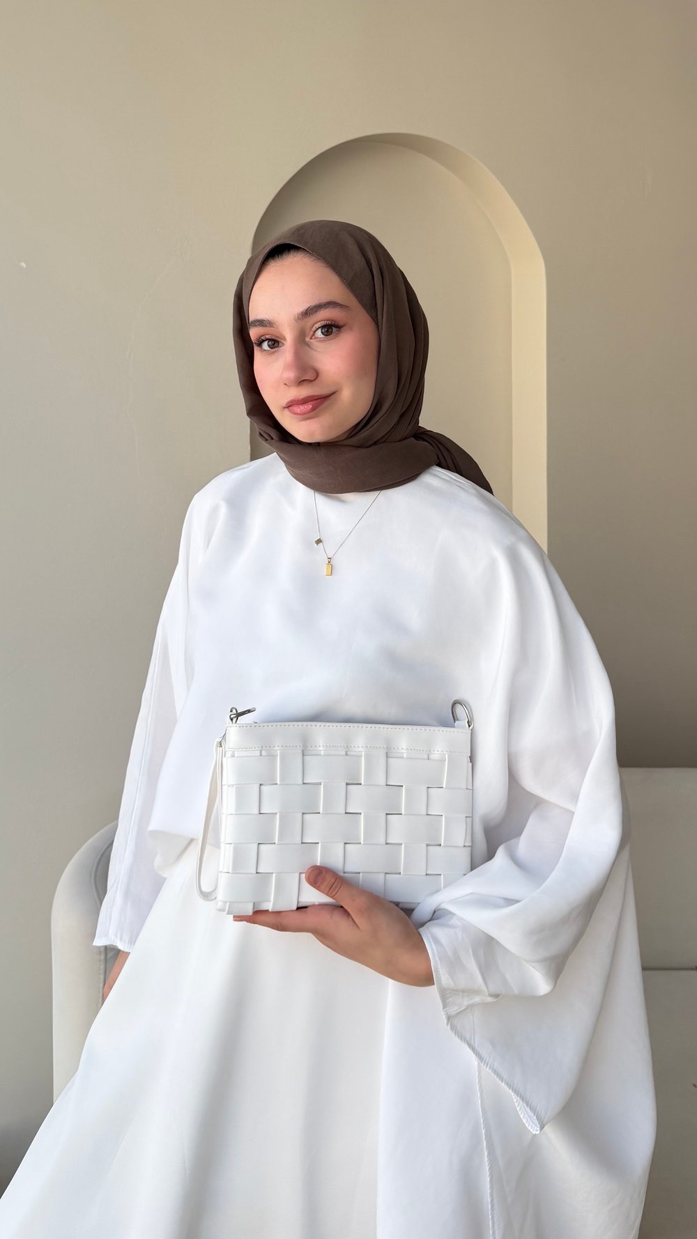 Shira Clutch - Beyaz