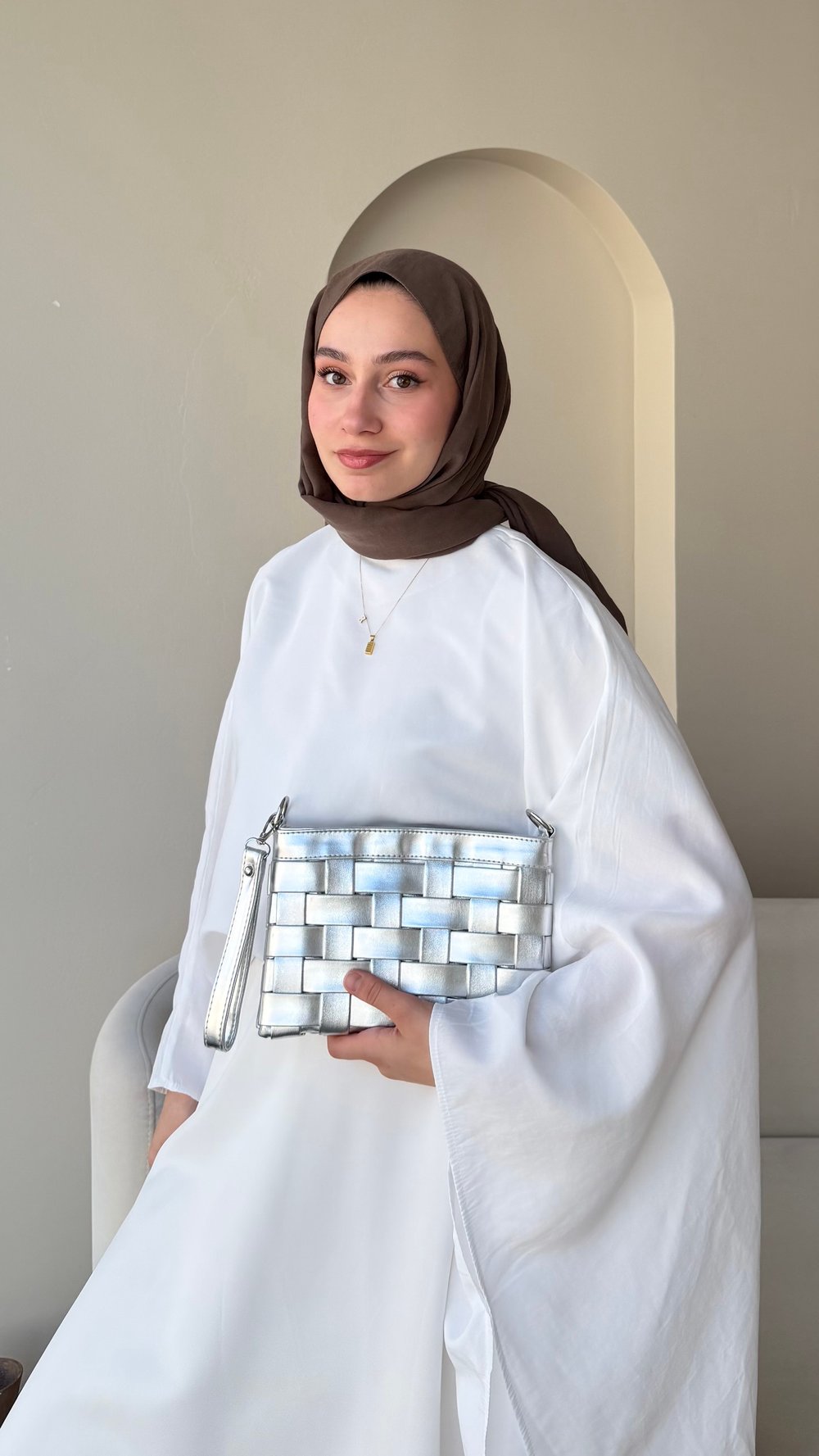 Shira Clutch - Gümüş