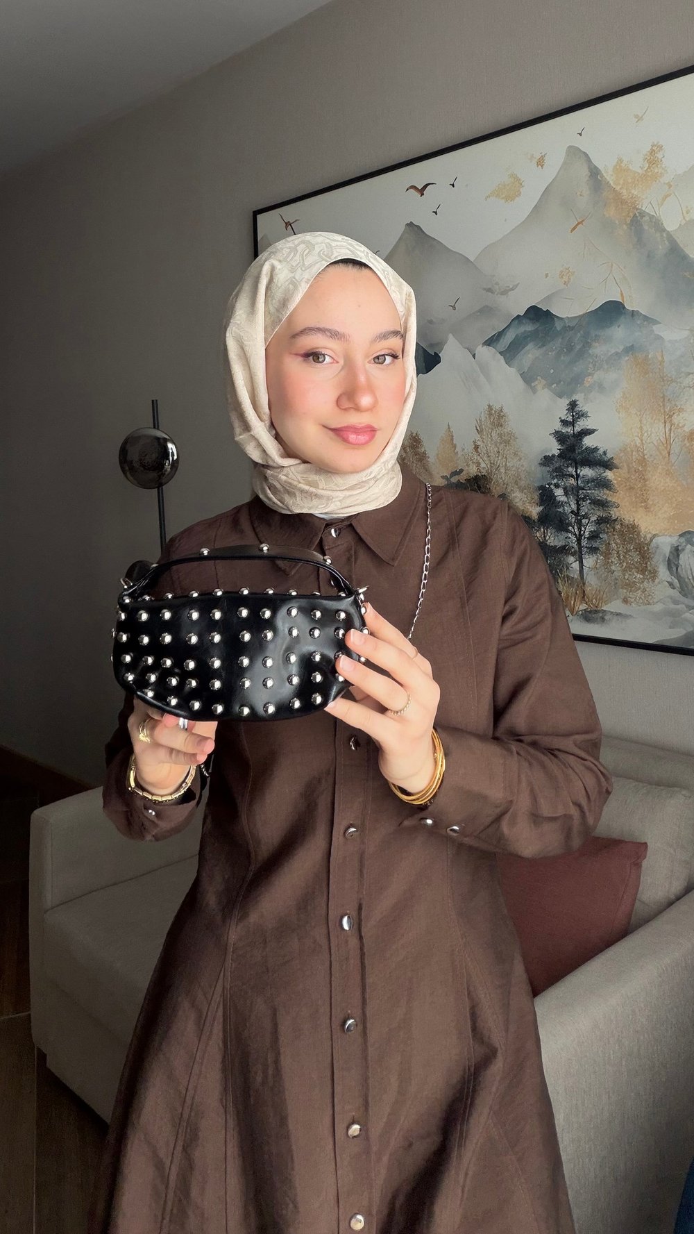 Siena Mini El & Omuz Çantası - Siyah