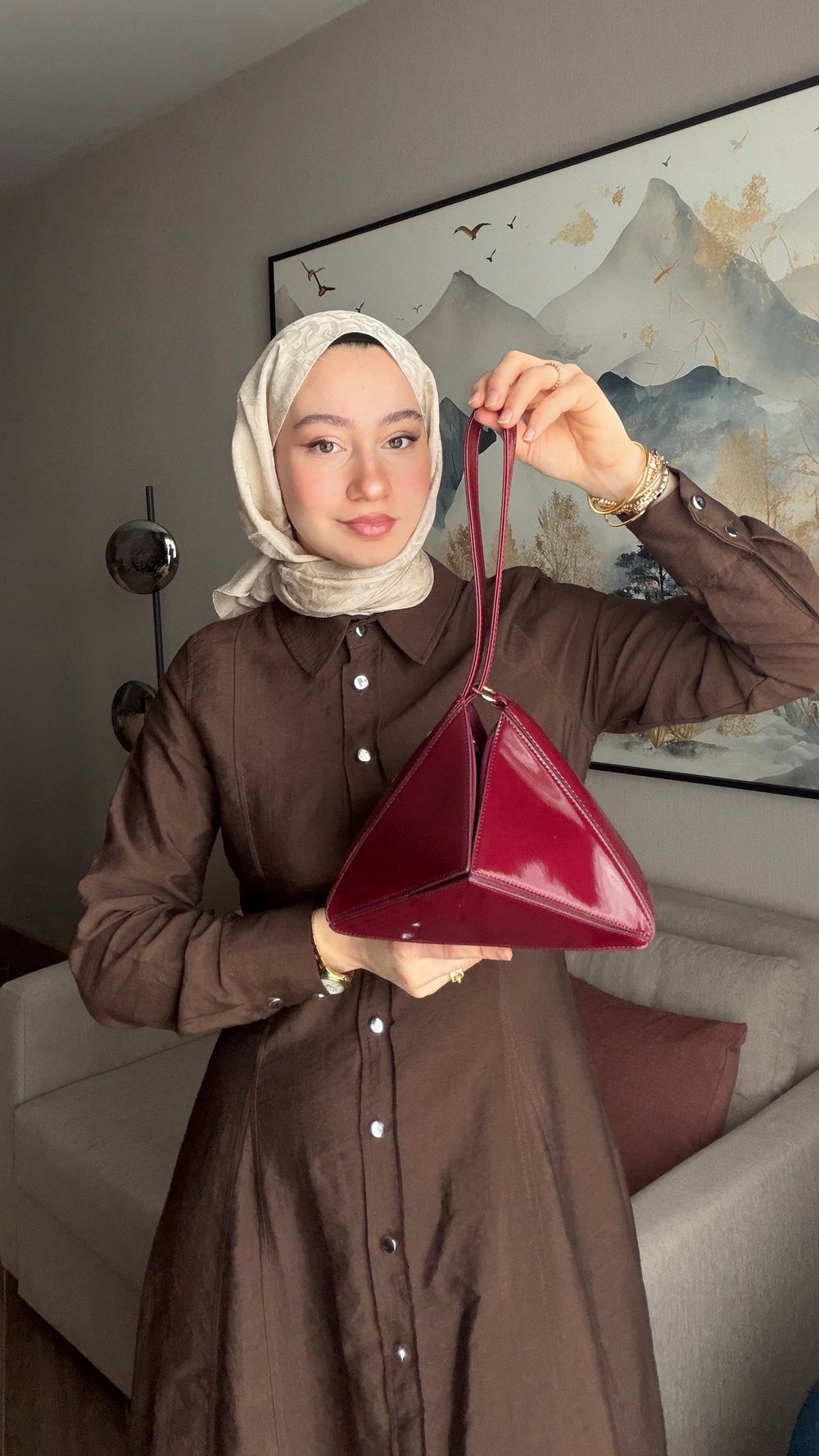Viyana Dönüşen El & Omuz Çantası - Bordo