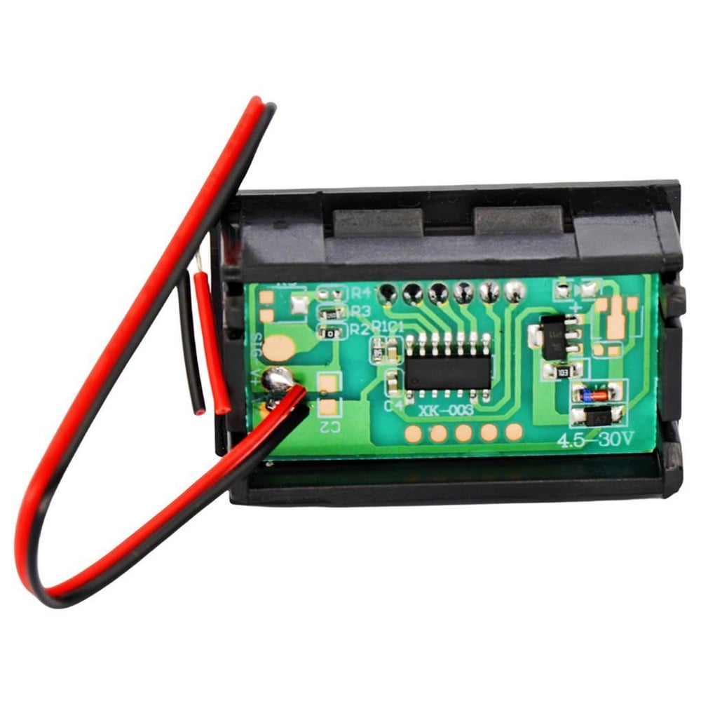 0.56 inç DC 0-100V Dijital Voltmetre Panel Tipi Kırmızı  Renk 3 Telli