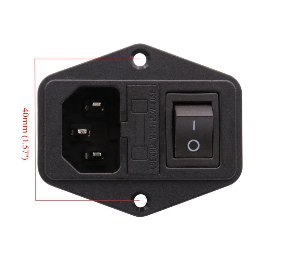10A Kulaklı Anahtarlı Erkek Power Güç Soketi